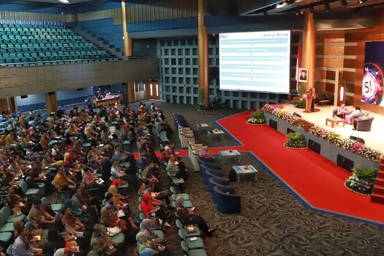 Simposium dan Workshop Harmonisasi Redefinisi Sistem Internasional Satuan Ukuran dan Kurikulum Pendidikan Nasional yang diadakan BSN di Auditorium Gedung BPPT II,  Jakarta, Selasa (21/5/2019).