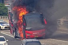 Bus Terbakar karena Pecah Ban, Begini Logikanya