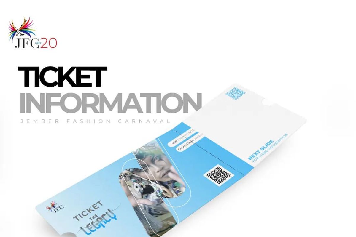 Harga tiket Jember Fashion Carnaval 2022 dan cara pemesanan.