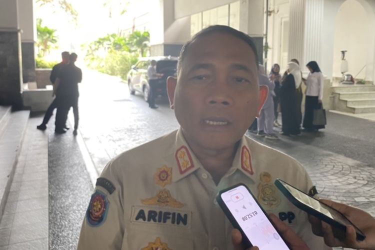 Kepala Satpol PP DKI Jakarta Arifin di Balai Kota DKI Jakarta, Rabu (27/12/2023).
