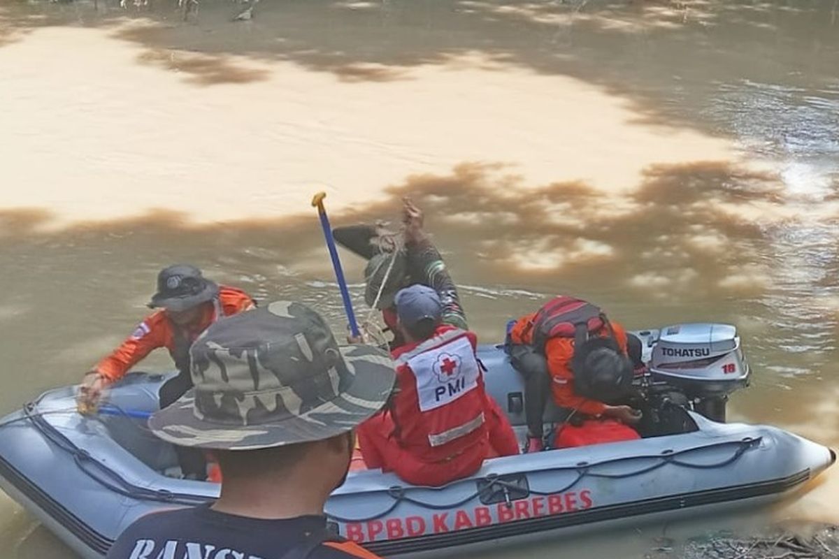 Pergi Memancing, Bocah Kelas 1 SD di Brebes Dilaporkan Hilang di Sungai Songgom