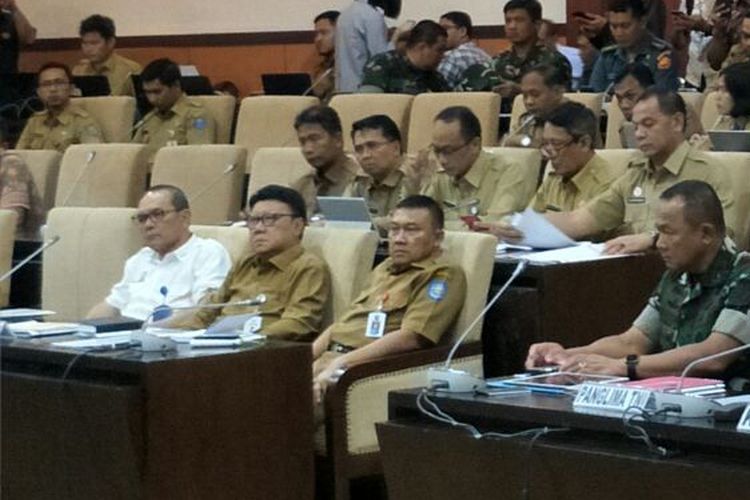 DPD menggelar rapat kerja membahas evaluasi Pemilu 2019 di Kompleks Parlemen Senayan, Jakarta, Selasa (6/5/2019). 