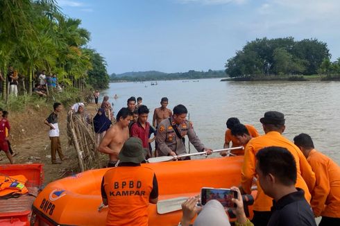 Sampan Terbalik, Bocah 4 Tahun Hilang di Sungai Kampar