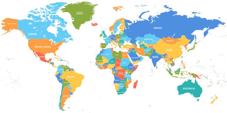 Ilustrasi Peta Dunia