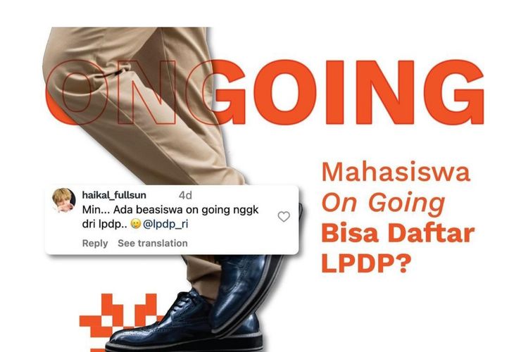 Mahasiswa aktif atau on going bisa daftar beasiswa LPDP 2024.