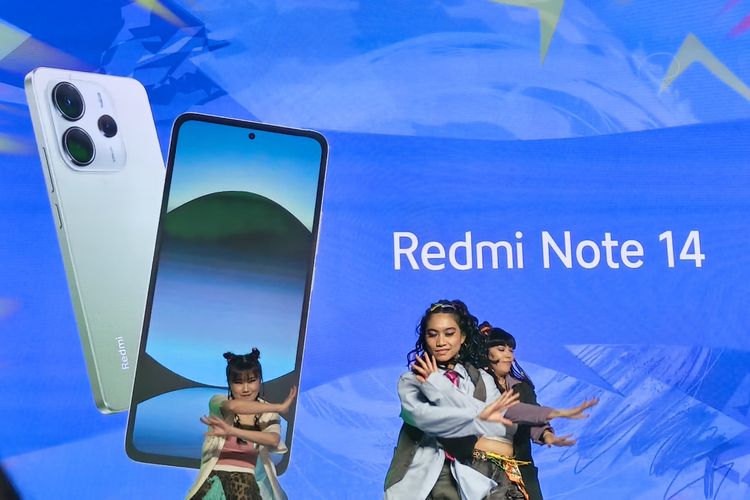 Xiaomi Indonesia meluncurkan smartphone kelas menengah, Redmi Note 14, di Jakarta, Jumat (24/1/2024).