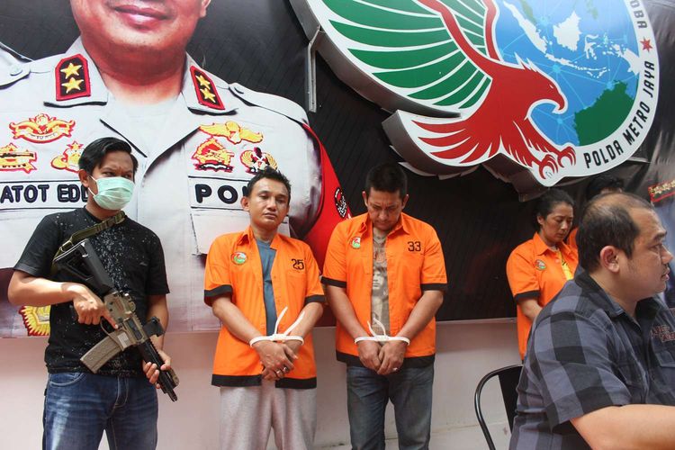 Ibra Azhari kembali ditangkap polisi atas kasus penyalahgunaan narkoba jenis sabu, Polda Metro Jaya, Jakarta Selatan, Senin (23/12/2019).