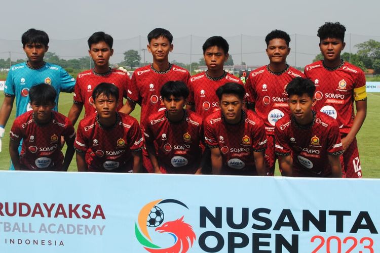 Peserta Nusantara Open 2023 di Garudayaksa Football Academy, Senin (18/12/2023).