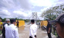 Pembangunan Jalan Jembatan Gantung Sipungguk Rampung, Pj Rahman Hadi: Sudah Fungsional