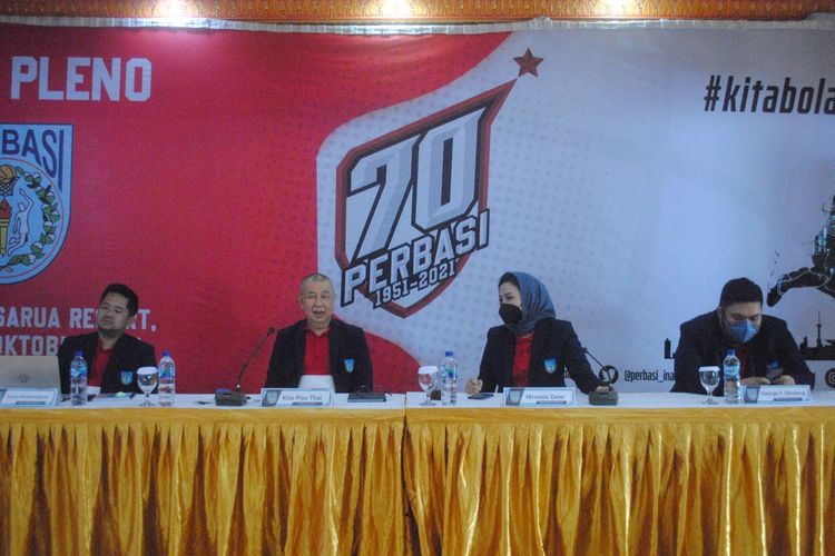 Pengurus Pusat Perbasi (Persatuan Bola Basket Seluruh Indonesia) mengadakan rapat pleno di Robinson Cisarua Resort, Sabtu (23/10/2021). 