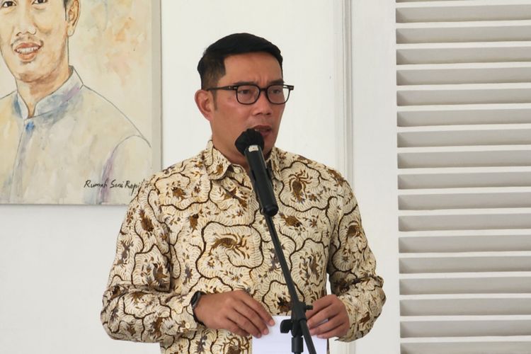 Gubernur Jawa Barat Ridwan Kamil saat ditemui di Gedung Pakuan, Kota Bandung, Jawa Barat, Kamis (5/1/2023).