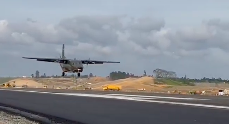 Pesawat Hercules Mendarat Mulus, Uji Coba Bandara IKN Berjalan Lancar