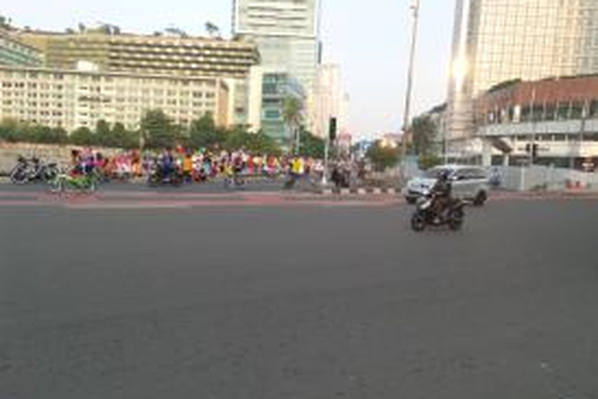 Ilustrasi: Hari Bebas Kendaraan Bermotor atau Car Free Day di kawasan Jalan SUdirman-Thamrin Jakarta Pusat