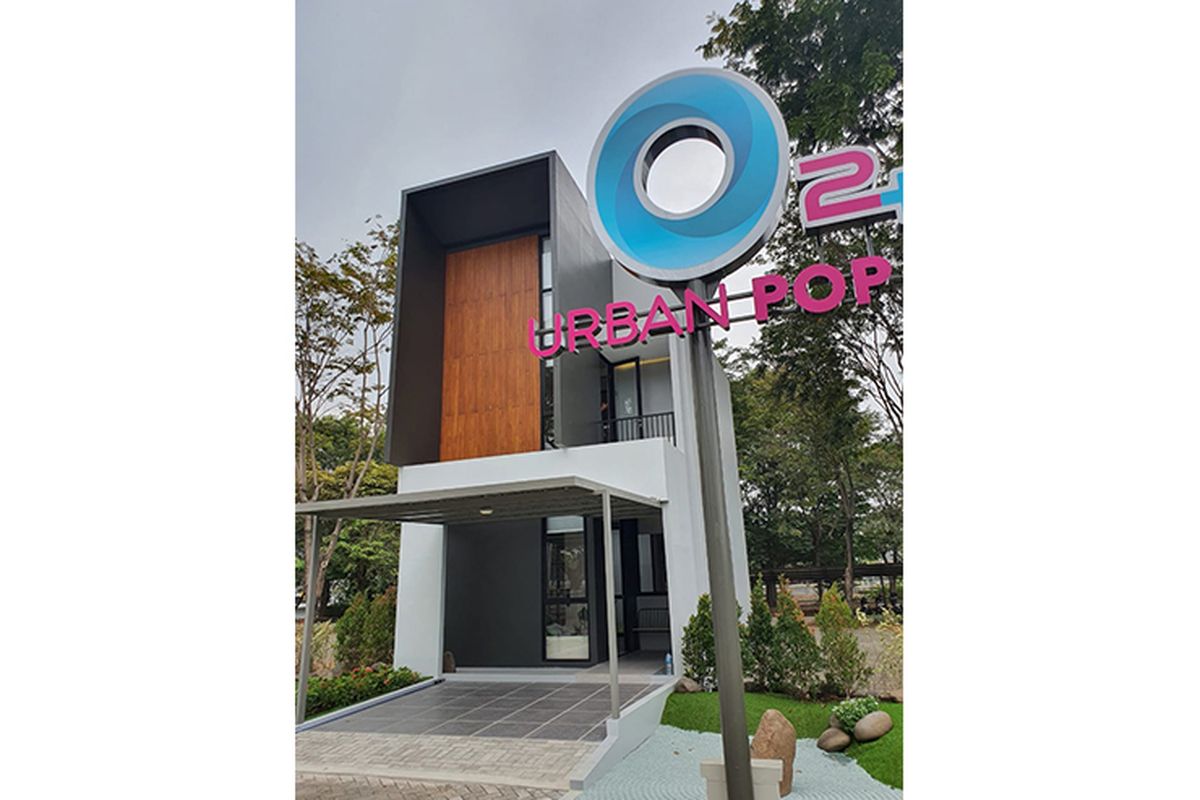 Contoh rumah klaster O2+ Urban Pop 