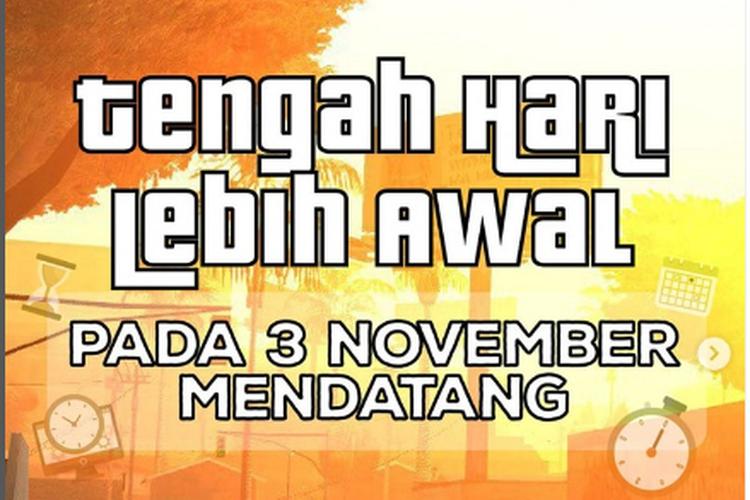 3 November 2022, tengah hari lebih awal.