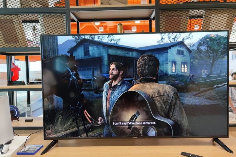 Xiaomi TV P1E 65 inci mampu menjalankan game The Last of Us II (PS5) pada refresh rate 60 Hz.