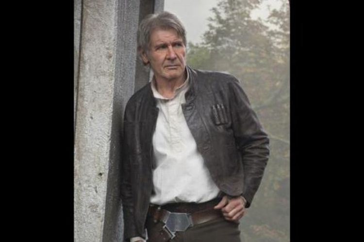 Harrison Ford beraksi dalam film Star Wars: Episode VII - The Force Awakens (2015) 