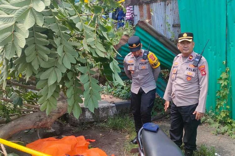 Pengemudi Ojol Tewas Tertimpa Pohon Tumbang di Palembang