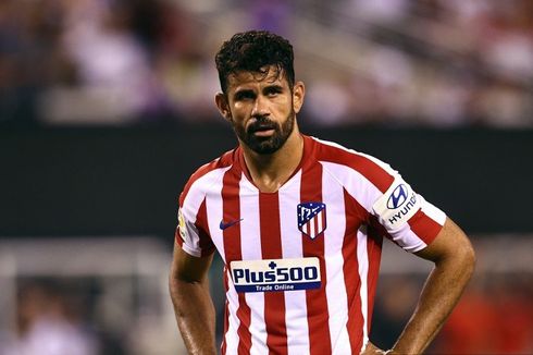 Real Madrid Vs Atletico, Usai Cetak Quattrick, Costa Dikartu Merah