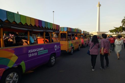 Kereta Wisata Monas Gratis Bukan untuk Keliling Monas, Ini Gunanya