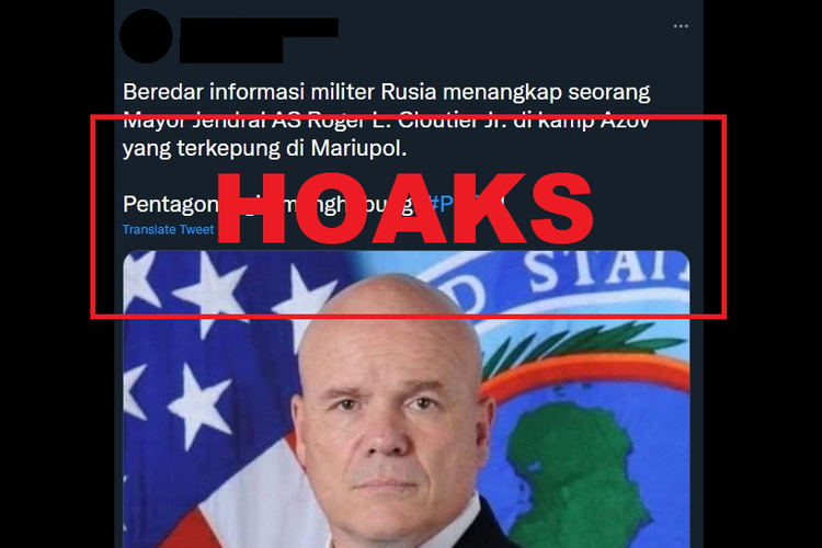 Hoaks, mayor jenderal AS tertangkap di Mariupol