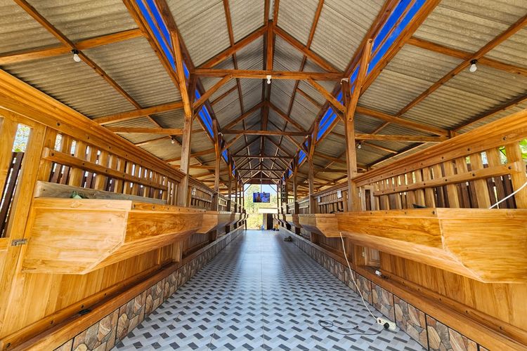 Kandang kambing milik warga Tuban, Jawa Timur.