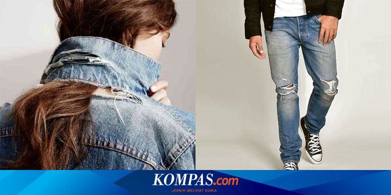  Celana  Jeans  Sobek sobek Bukan  Tren tetapi 