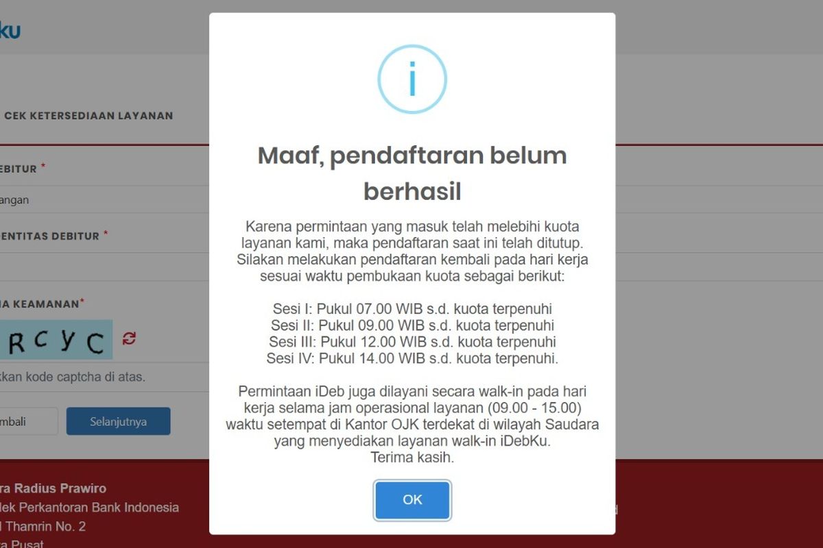 Sering Gagal Cek SLIK OJK Karena Kuota Penuh? OJK Ungkap Penyebabnya