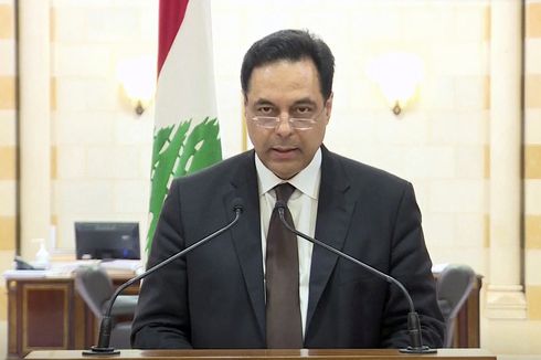 Resmi, PM Lebanon Hassan Diab Mundur Buntut dari Ledakan Beirut