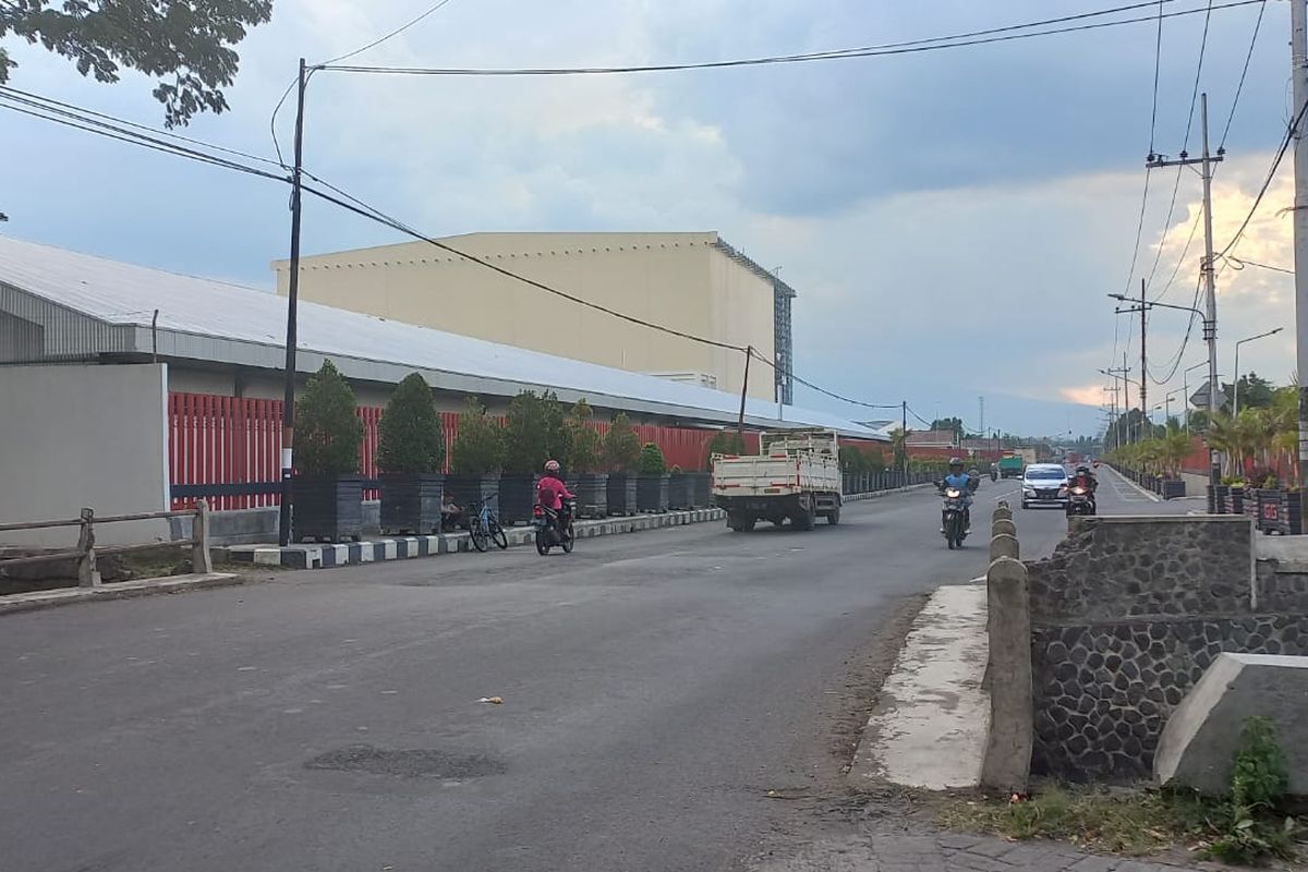 Kondisi di lokasi PT. Gudang Garam yang sempat terbakar.