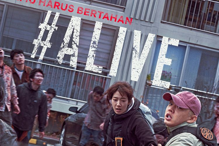 Poster film asal Korea, Alive yang dibintangi Yoo Ah In dan Park Shin Hye.