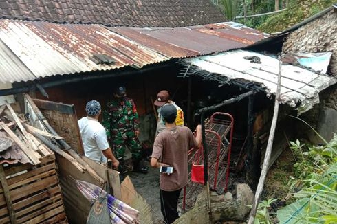 Lupa Matikan Kompor Usai Sulut Rokok, Rumah Semi Permanen di Kebumen Nyaris Ludes Terbakar