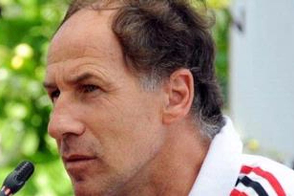 Legenda sepak bola AC Milan, Franco Baresi.