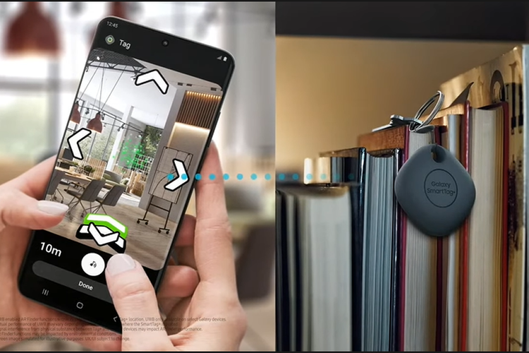 Smarttag Plus didukung teknologi UWB dan AR Finder untuk mempermudah pencarian benda.