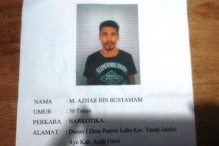 Tahanan hakim M Azhar Bustamam, kabur usai sidang di Pengadilan Negeri (PN) Lhoksukon, Aceh Utara, Aceh, Senin (16/11/2015)