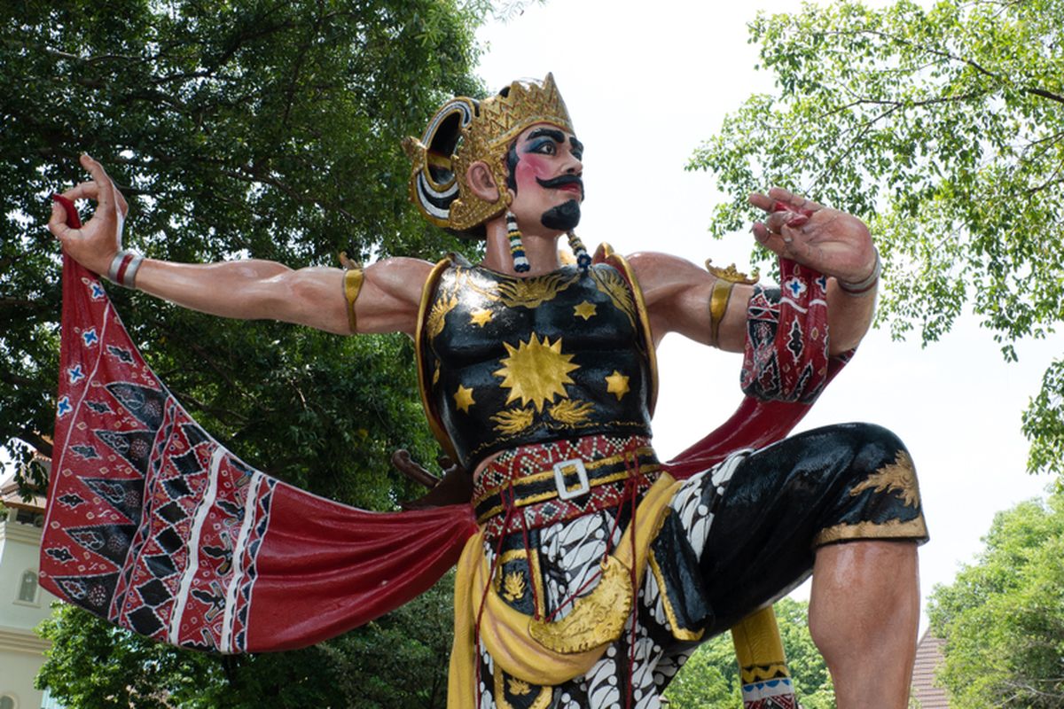 Sosok wayang orang Gatotkaca.