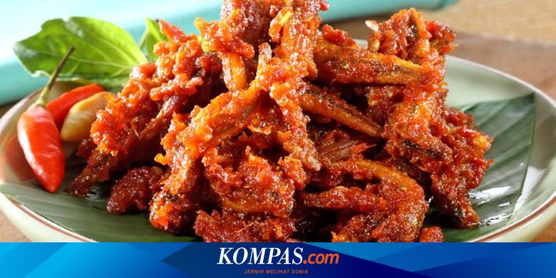 Resep balado ikan teri kering, nasi panas - masterkoki.com