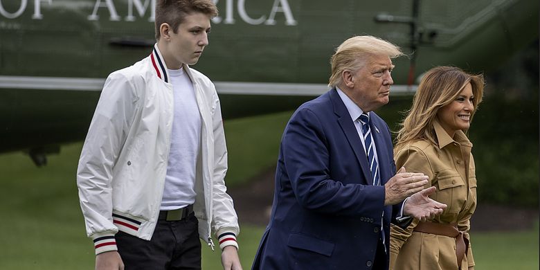 After Trump and his wife, Barron Trump’s youngest child is positive for Covid-19