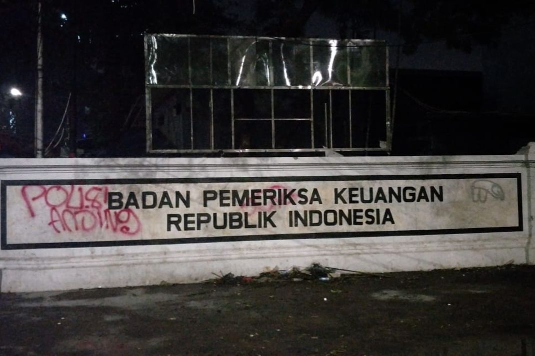 Kondisi Badannya Pemeriksaan Keuangan (BPK), Jalan Pejompongan Raya, Senin (30/9/2019) kemaren.