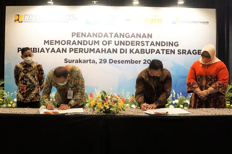 PT Sarana Multigriya Finansial (Persero) atau SMF menjalin sinergi dengan Pemerintah Kabupaten Sragen, Jawa Tengah