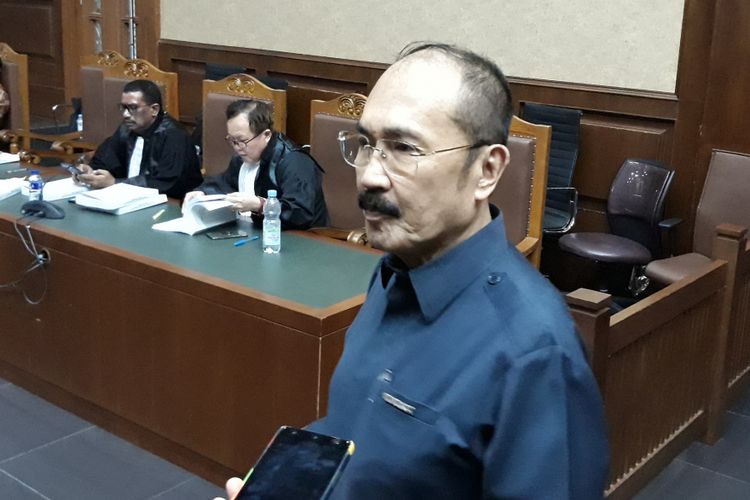 Fredrich Yunadi di Pengadilan Tipikor Jakarta, Jumat (22/6/2018).