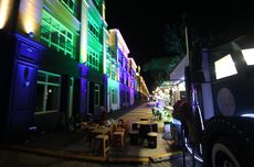 Senopati Boulevard di Sawangan Makin Cantik dengan Pencahayaan Unik