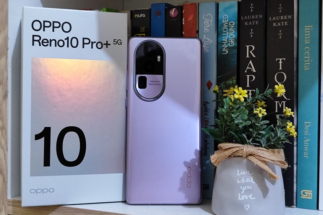 Oppo Reno 10 Pro Plus bersama kotak penjualannya