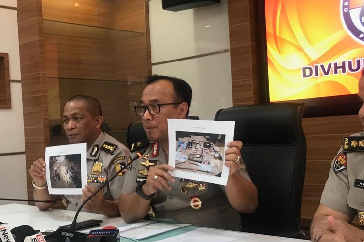 Kepala Biro Penerangan Masyarakat Divisi Humas Polri Brigjen (Pol) Dedi Prasetyo di Gedung Humas Mabes Polri, Jakarta Selatan, Senin (26/8/2019).