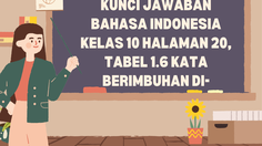 Kunci Jawaban Bahasa Indonesia Kelas 10 Halaman 20, Tabel 1.6 Kata Berimbuhan di-