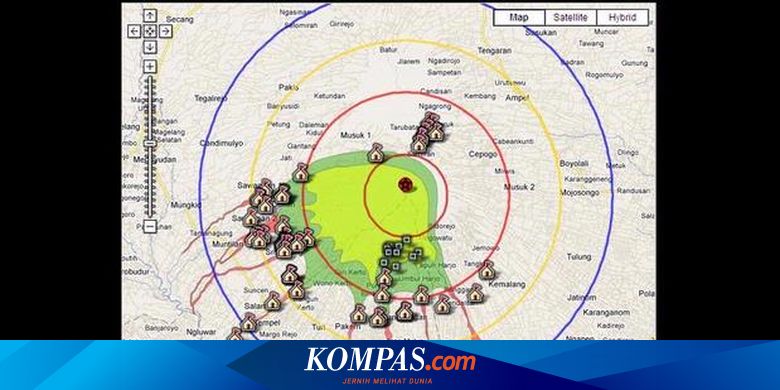 Inilah Jarak Merapi ke Daerah Sekitarnya