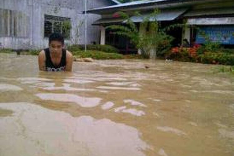 Banjir kiriman dari Malaysia merendam 25 Desa di Wilayah perbatasan Nunukan Kalimantan Utara.