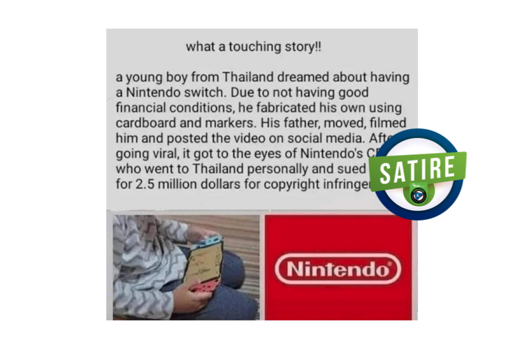 Klarifikasi, tidak benar Nintendo gugat bocah Thailand karena pelanggaran hak cipta