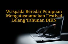 INFOGRAFIK: Waspada Penipuan Mengatasnamakan Festival Lelang Tahunan DJKN