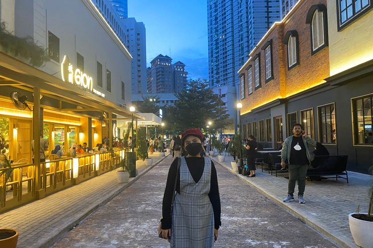 Salah satu spot foto di Chillax Sudirman, Jakarta Selatan. 